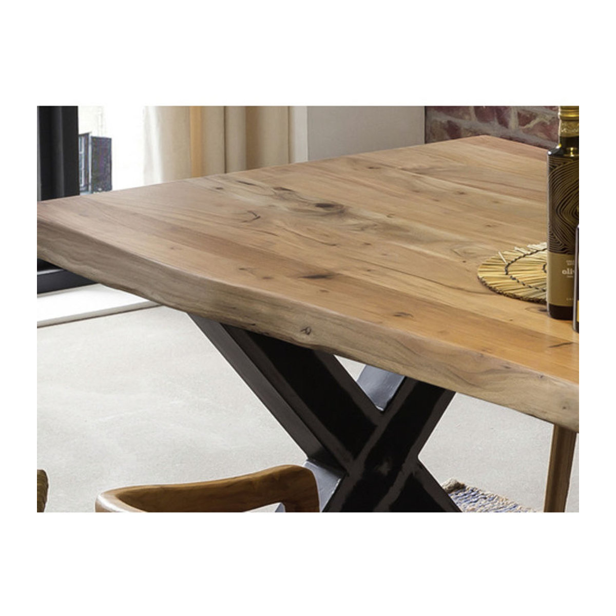 SIT Tisch TABLES & CO aus Akazienholz in Braun im Industrial Design, H x B x T: 79 x 100 x 240 cm - Bild 2