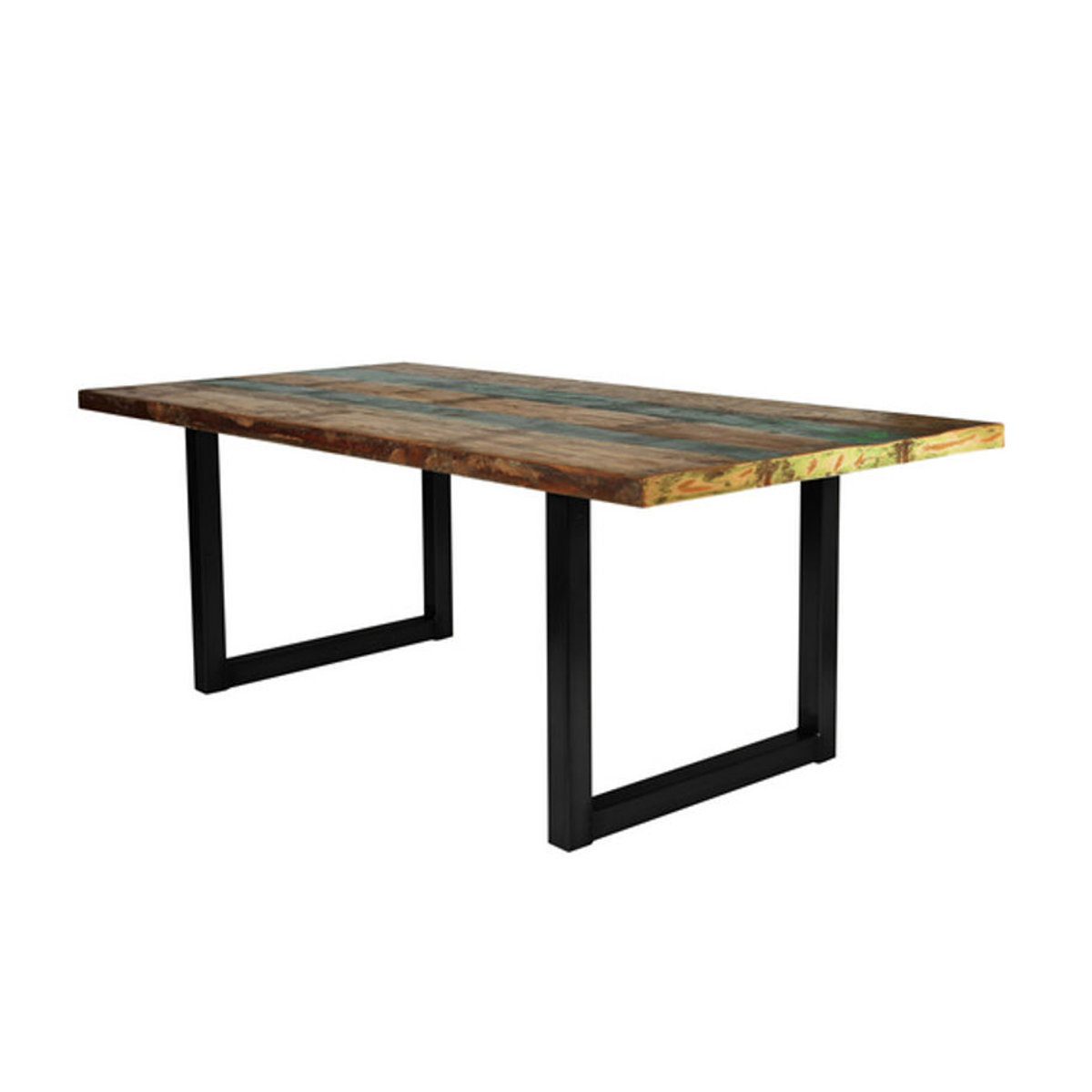 SIT Tisch TABLES & CO im Industrial Design aus Holz und Stahl, Schwarz, H x T: 76,5 x 100 cm - Bild 2