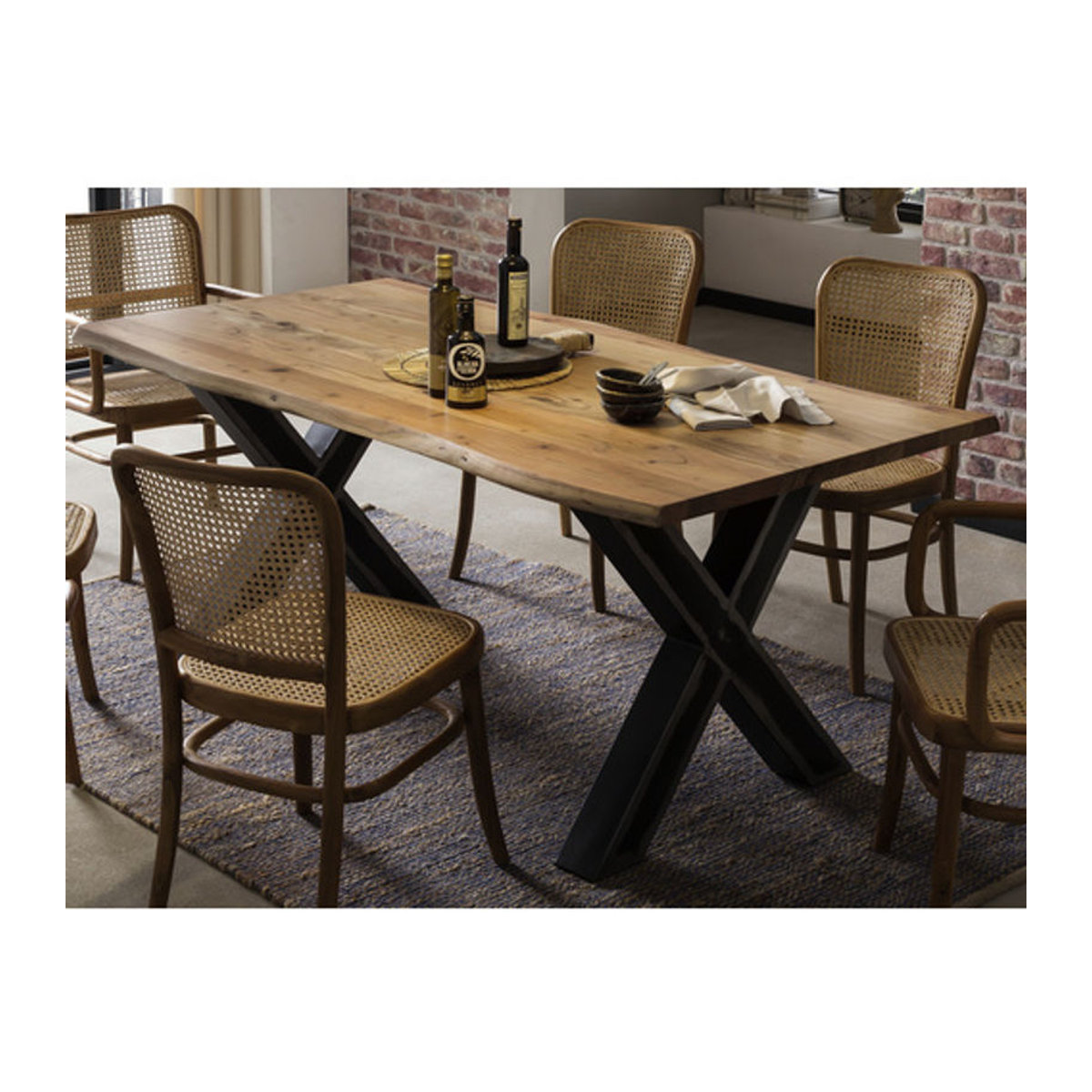 SIT Tisch TABLES & CO in Holz Braun, Rechteckig, H x T: 77 x 85 cm, Industrial Style - Bild 3