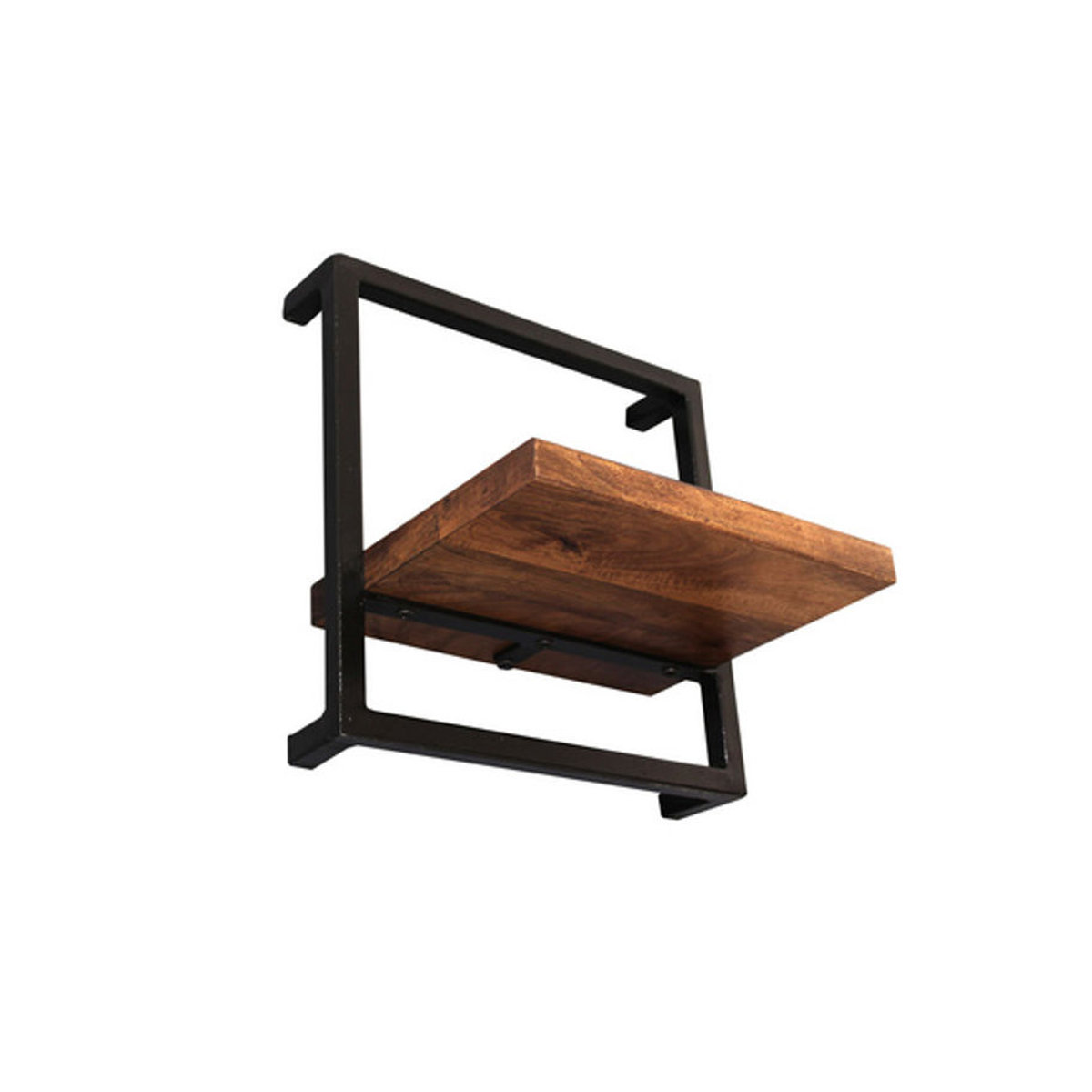 SIT Wandregal PANAMA im Industrial Design aus Holz und Metall, Braun - Bild 2
