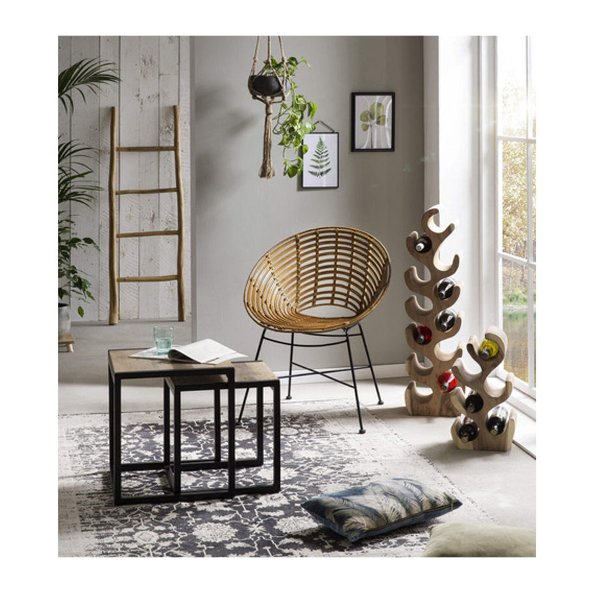 SIT Weinregal ROMANTEAKA aus Holz in Braun und Natur - Bild 1