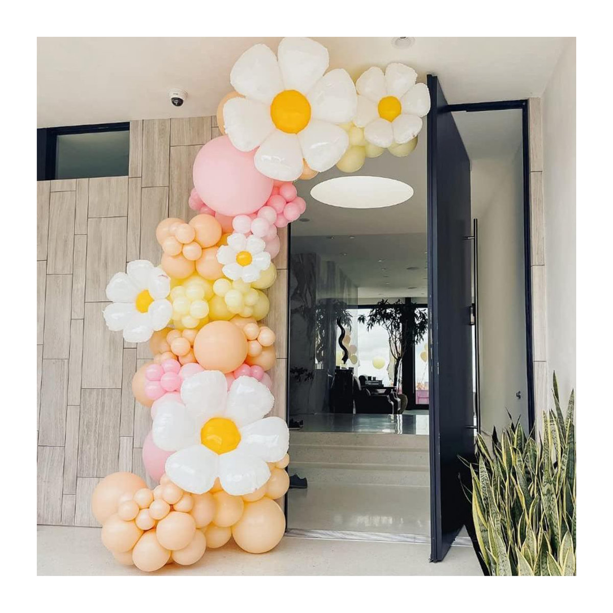 Skyfree Gänseblümchen-Folienballons in Weiß für Boho-Dekorationen bei Geburtstag, Hochzeit oder Ostern - Bild 4