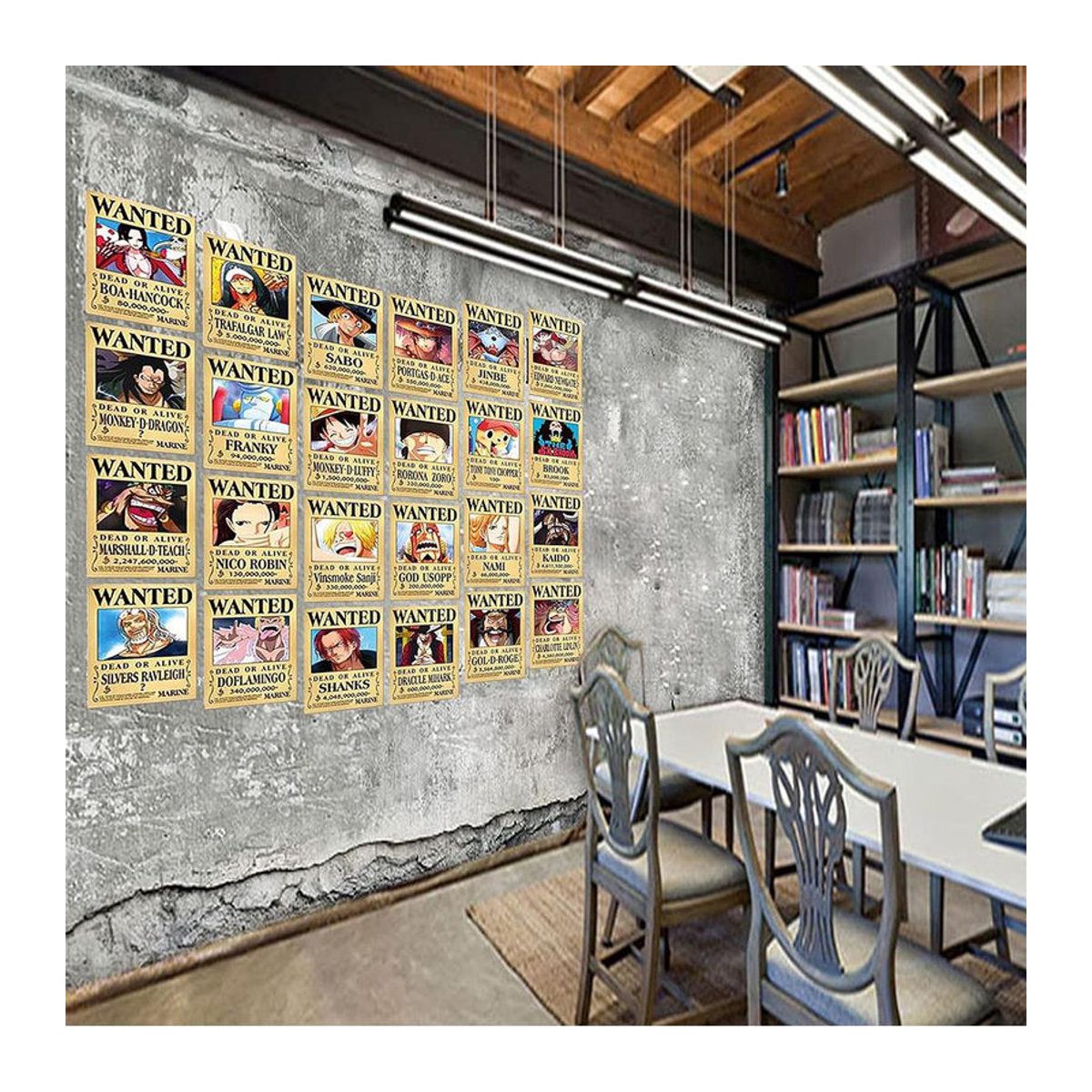 Skyfree Piraten Steckbrief Wanddeko aus Papier, mehrfarbig, Hochformat, B: 14,3 cm, H: 21 cm - Bild 3