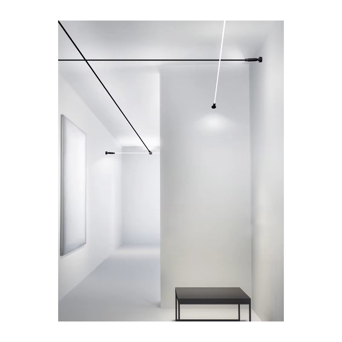 Skyline Minimalistische LED Wandleuchte aus Aluminium in Schwarz - Bild 3