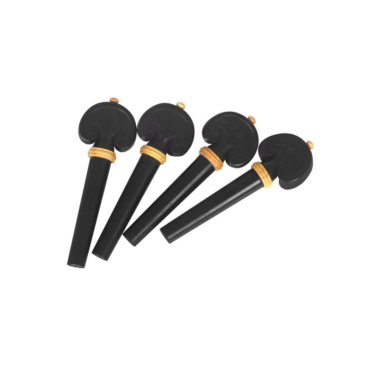 SLADE Violinenteile-Set aus Ebenholz in Schwarz mit Saitenhalter und Schulterstütze für Violine 4/4 und 3/4 - Bild 3