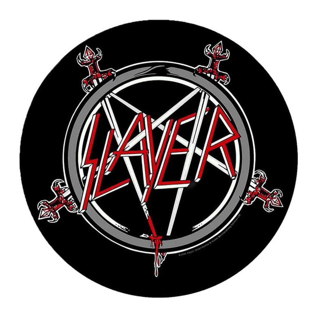 Slayer Logo & Pentagram Lufterfrischer rot/schwarz - Bild 1