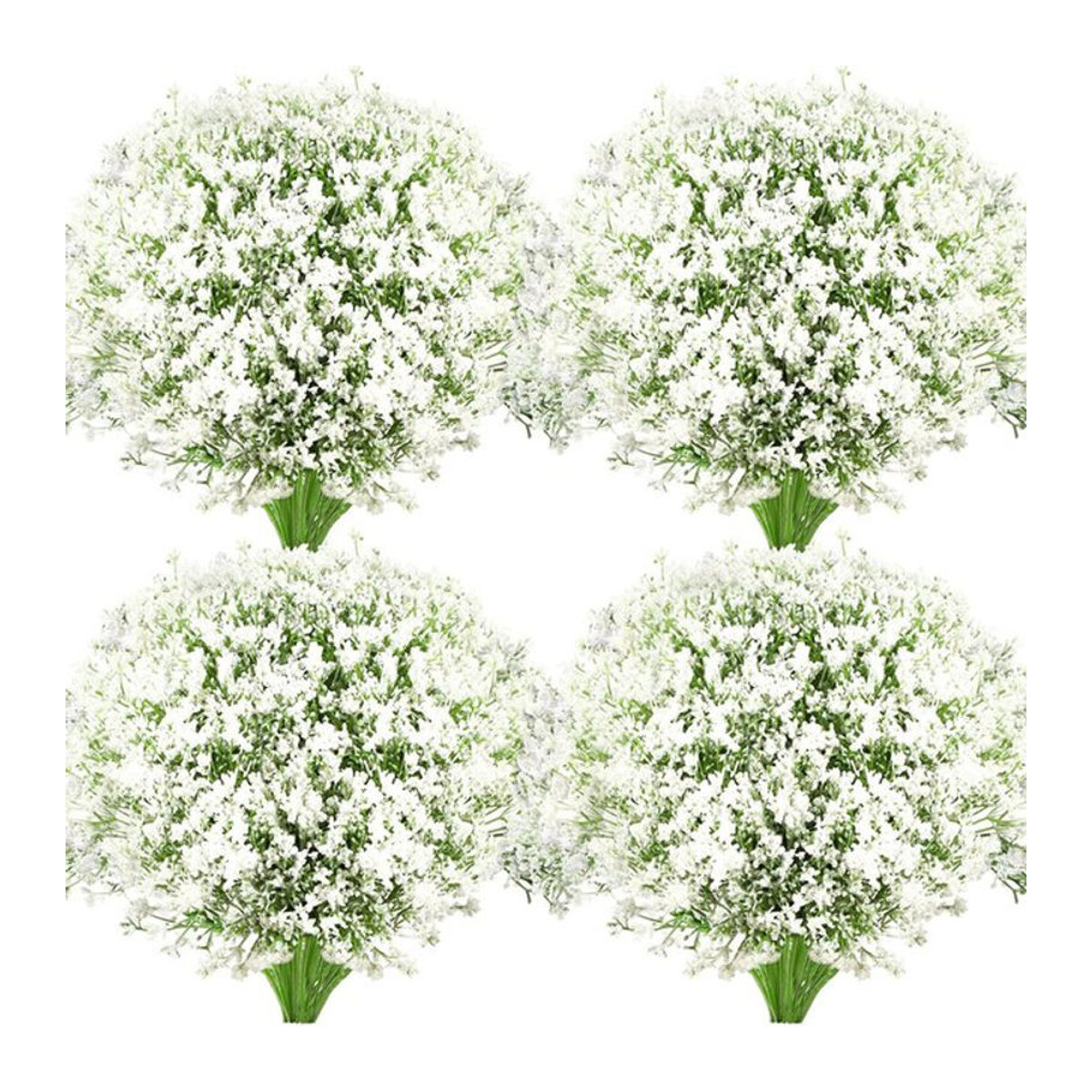 Smr Gypsophila Künstliche Blumen in Weiß als Dekorationsbouquet für Hochzeit und Weihnachten - Bild 1