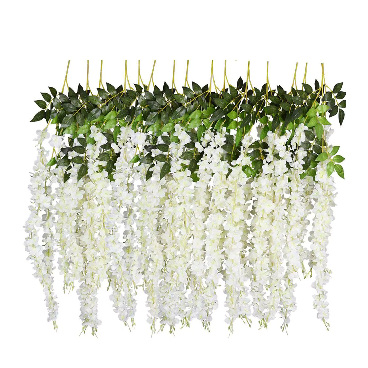 Smr Künstliche Rattan-Blumen Girlanden in Rot für Hochzeit, Party und Garten Dekoration - Bild 2