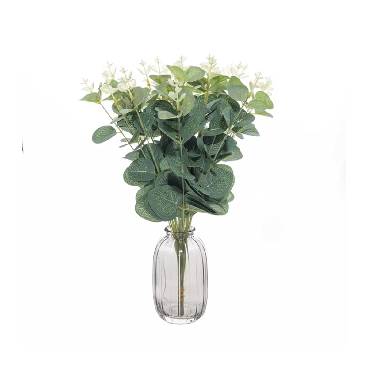 Smr Künstlicher Eukalyptus in Grün aus Textil für Dekorationen bei Hochzeit und Weihnachten - Bild 6