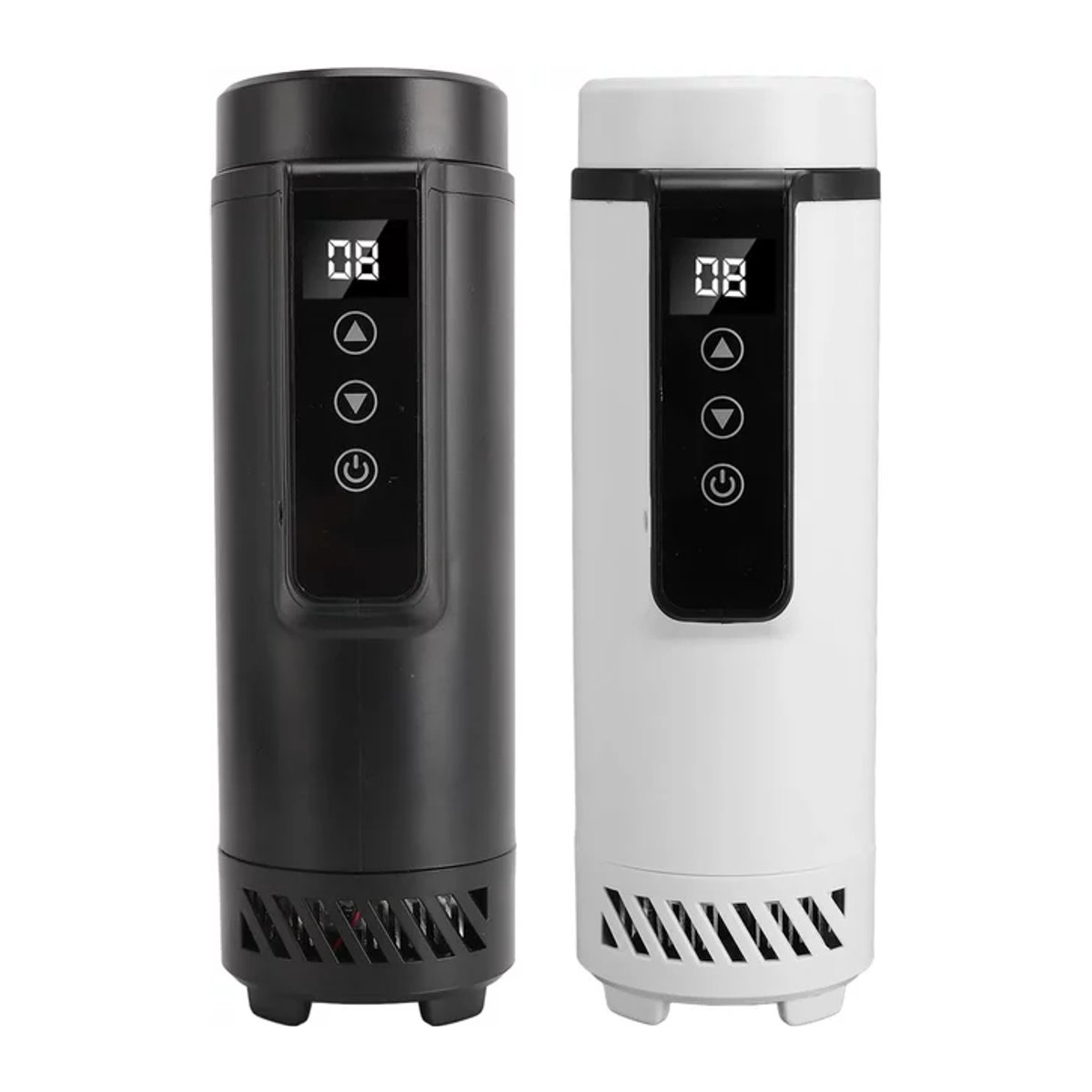 Smvp Insulin-Stift-Kühlbox mit LED-Temperaturregelung für 5 Insulin-Stifte, Mini-Medikamentenkühler für Reisen und Auto, Weiß/Schwarz/Weiß - Bild 1