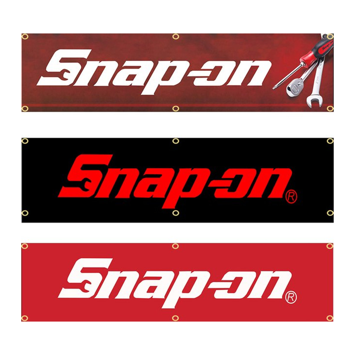 Snap on Tools Banner Flag aus Polyester für Garage und Outdoor, mehrfarbig, B: 240 cm, H: 60 cm - Bild 1
