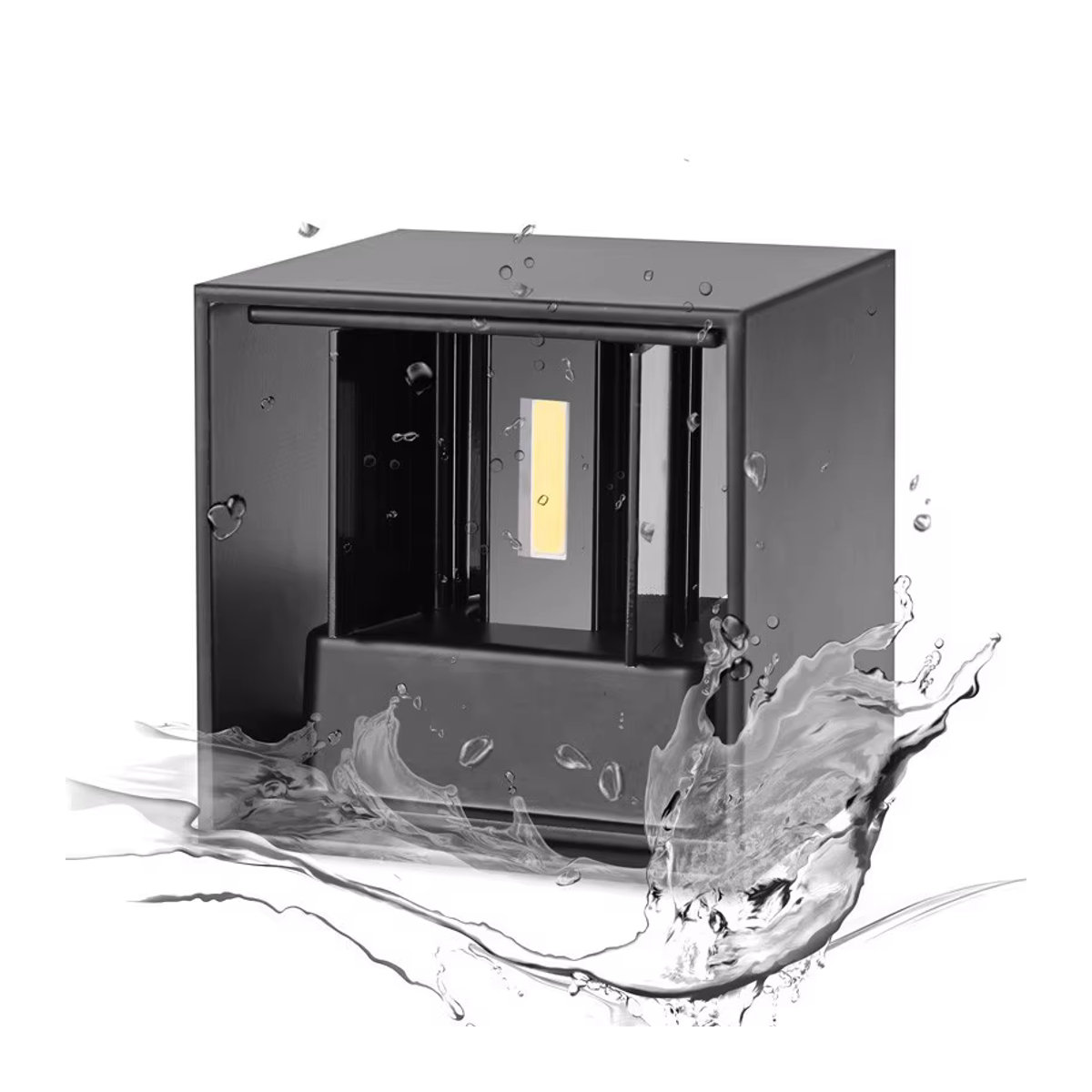 SNYKA Moderne LED-Wandleuchte für den Außenbereich, Dimmbare COB Wandleuchte in Weiß oder Schwarz, 12W - Bild 2