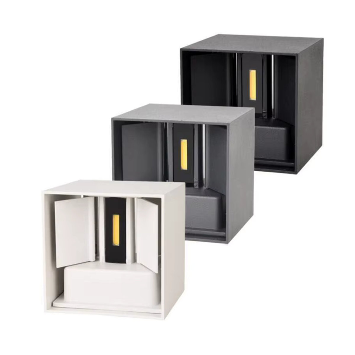 SNYKA Moderne LED-Wandleuchte für den Außenbereich, Dimmbare COB Wandleuchte in Weiß oder Schwarz, 12W - Bild 3
