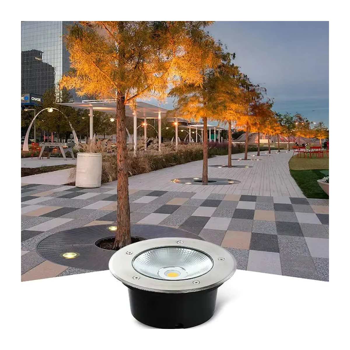 SNYKA Wasserdichte LED-Untergrundleuchte als integrierter Bodenstrahler für Garten, Hof und Wege - Bild 4