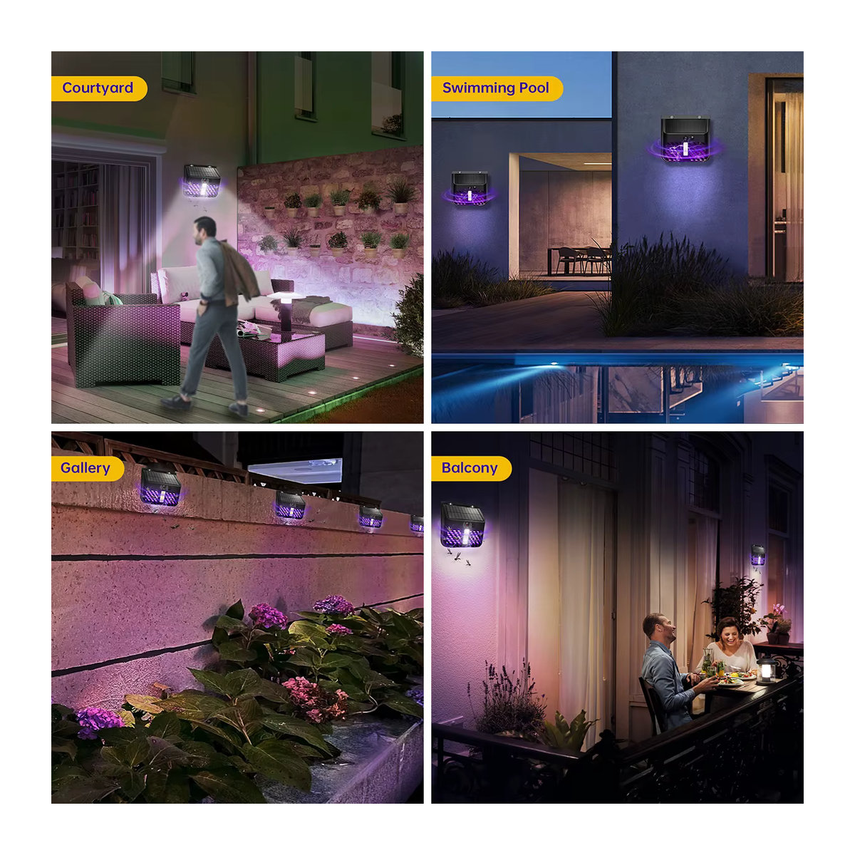Solar-Insektenvernichter von Amaryllis mit LED-Licht für Terrasse und Hof - Bild 6