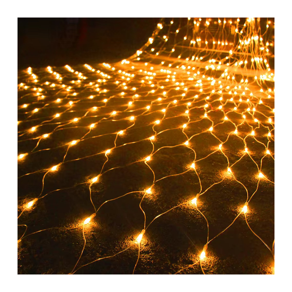 Solar und EU-Stecker LED Netz Lichterkette Mesh Fee String Lights für Fenster und Vorhang zur Weihnachtsdekoration oder für Hochzeiten und Partys - Bild 2