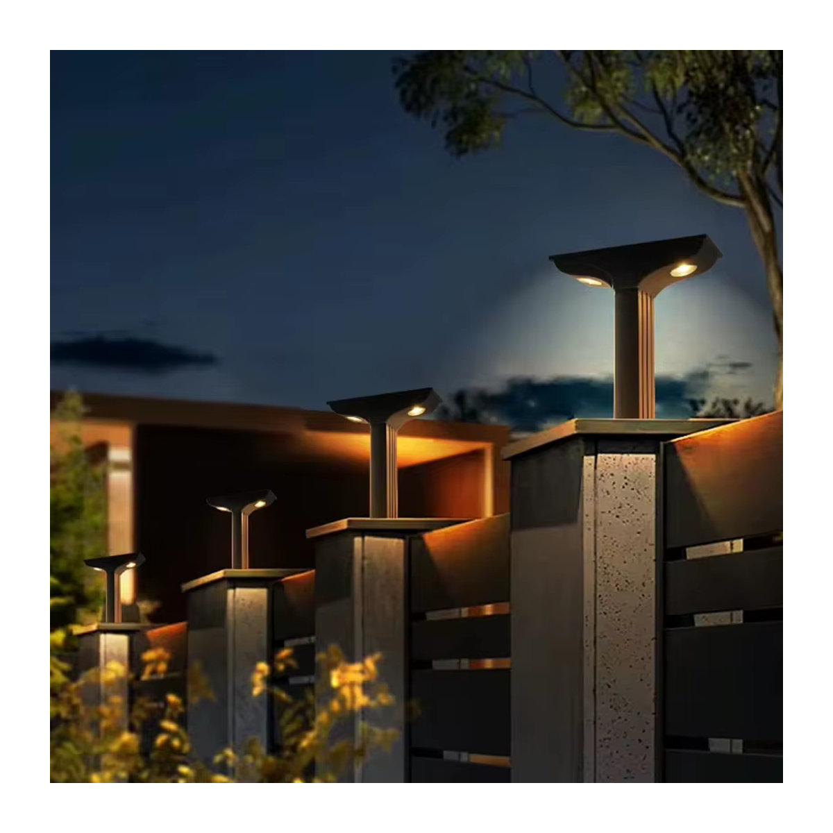 Solarbetriebene Bodenleuchte TLEDMP in Anthrazit, moderne IP65 wasserdichte Solarleuchte für Garten, Weg und Outdoor-Dekoration - Bild 3