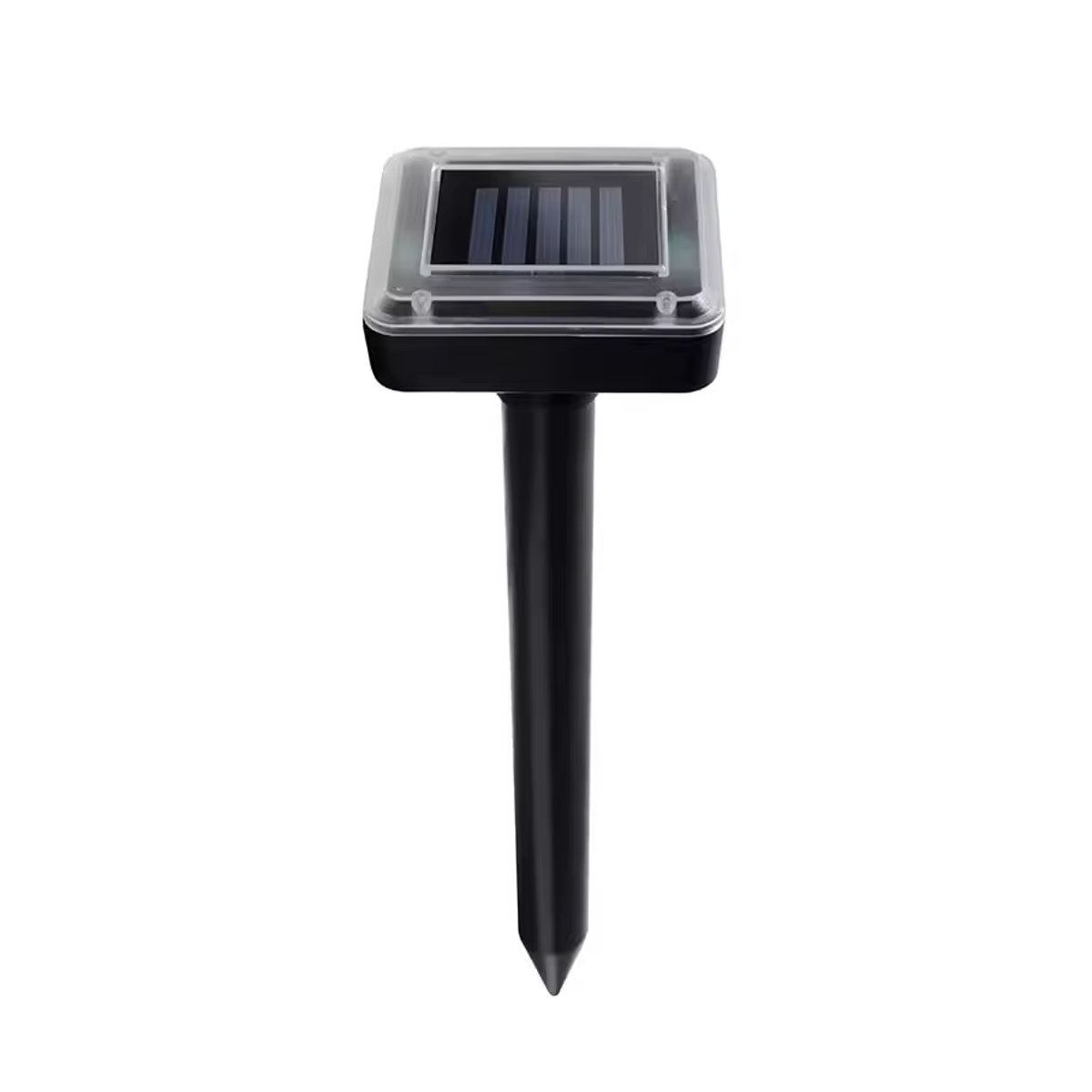 Solarbetriebener Ultraschall-Schädlingsvertreiber mit Sprachsteuerung und LED-Licht zur Abwehr von Schlangen, Murmeltieren und Gophers für Garten und Hof - Bild 2