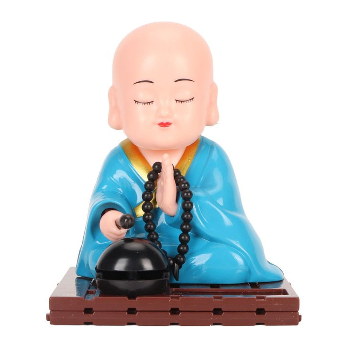 Solarbetriebenes Ornament mit kleinem buddhistischem Mönch von GoolRC für Auto, Schreibtisch und Wohnbereich - Bild 1