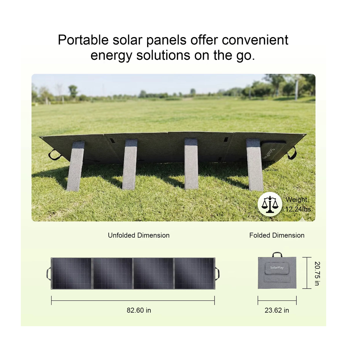 SOLARPLAY Solar Panel Kit 200W 18V Schwarz, faltbares Solar Ladegerät für Outdoor und tragbare Camping Kraftwerke - Bild 3