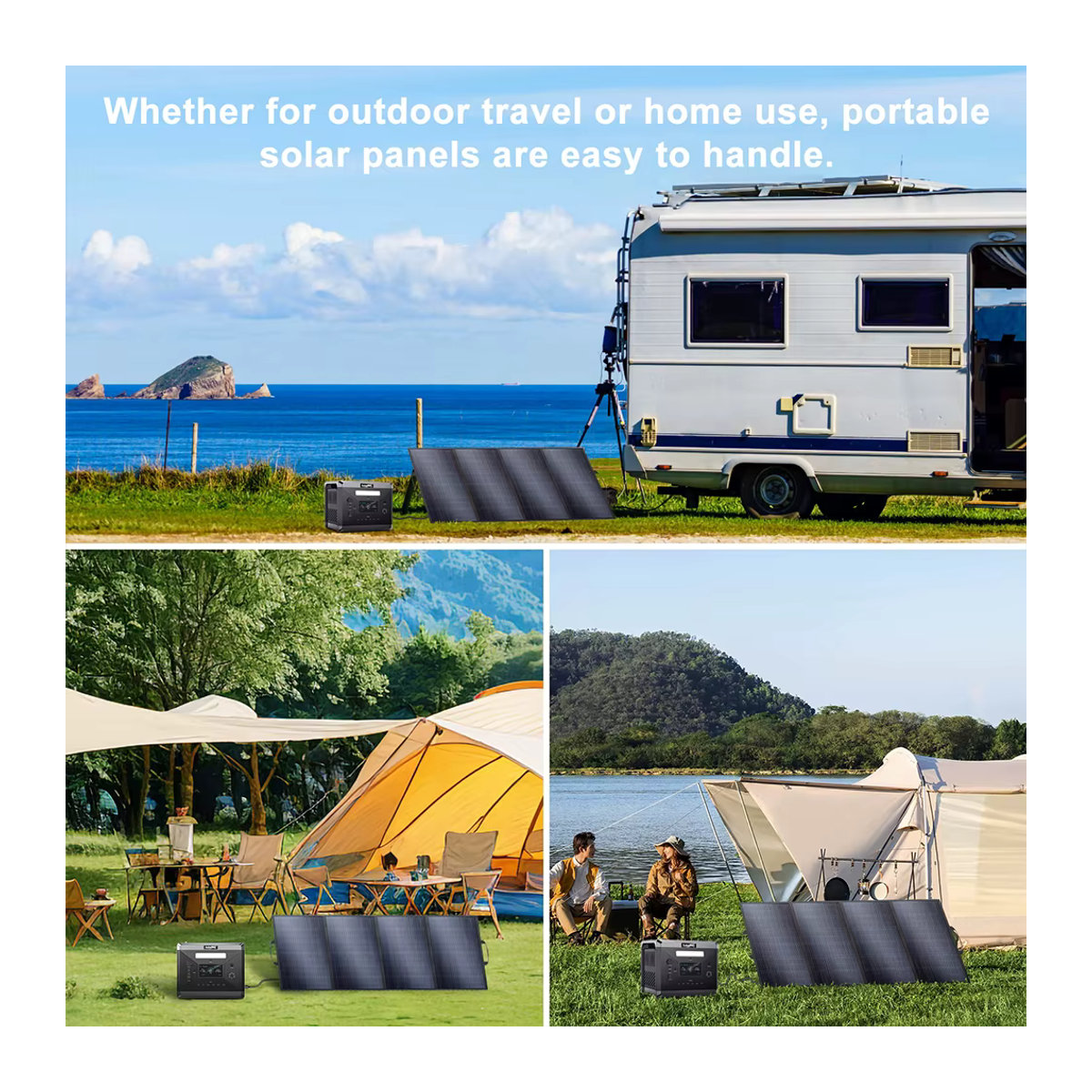 SOLARPLAY Solar Panel Kit 200W 18V Schwarz, faltbares Solar Ladegerät für Outdoor und tragbare Camping Kraftwerke - Bild 6