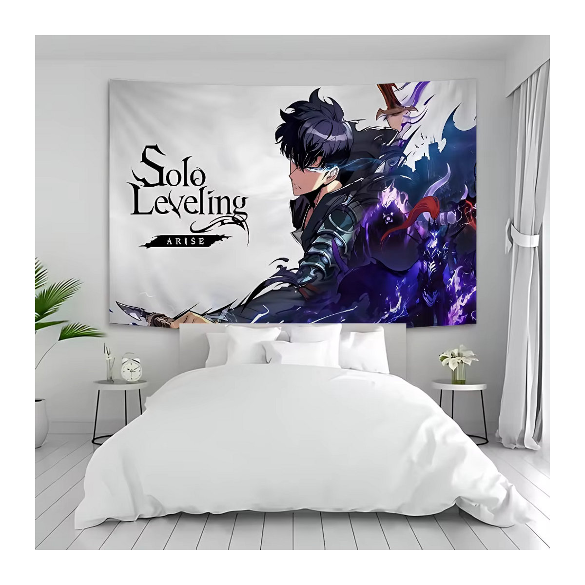 Solo Leveling Anime Wandbehang von Beast Kingdom als Science Fiction Kunst Tapisserie für dein Zimmer, B/H: 50 x 50 cm - Bild 2