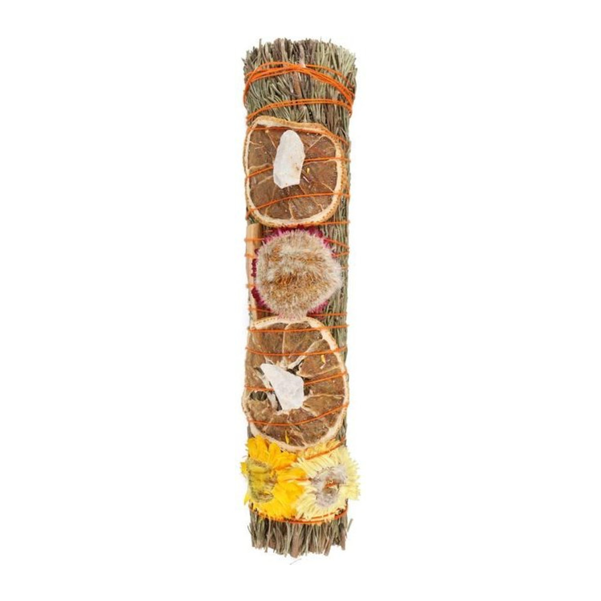 Something Different Ritual Palo Santo Smudge Stick mit Quarz, Rosmarin, Orangenschale und getrockneten Blumen - Bild 1