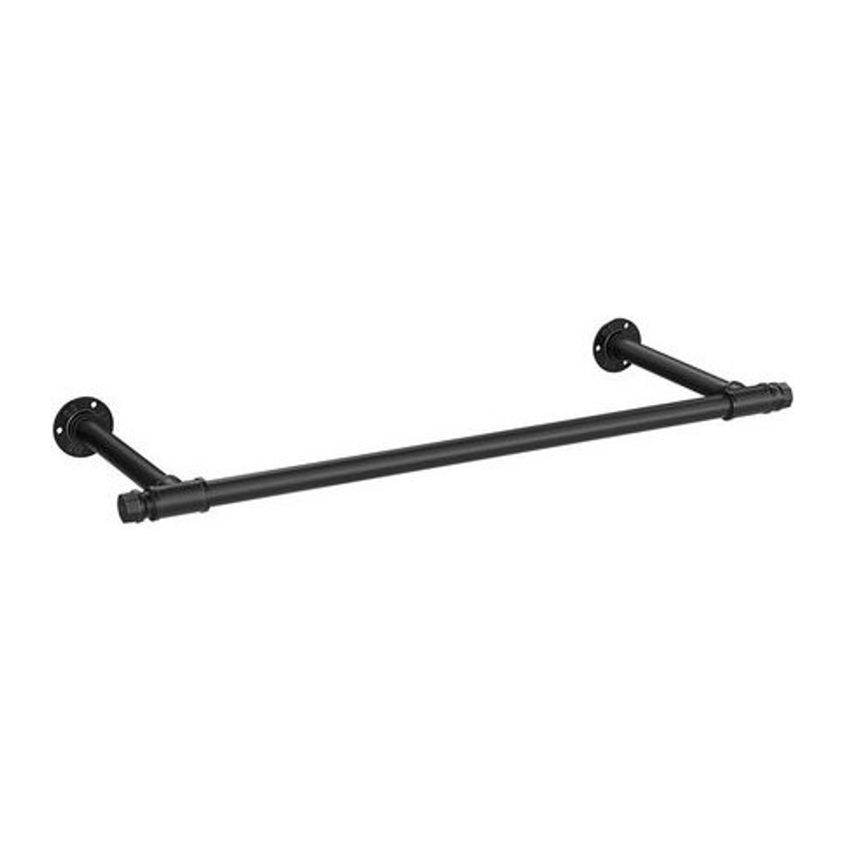 SONGMICS Kleiderstange aus Metall in Schwarz als Wandmontage mit 60 kg Belastbarkeit - Bild 1