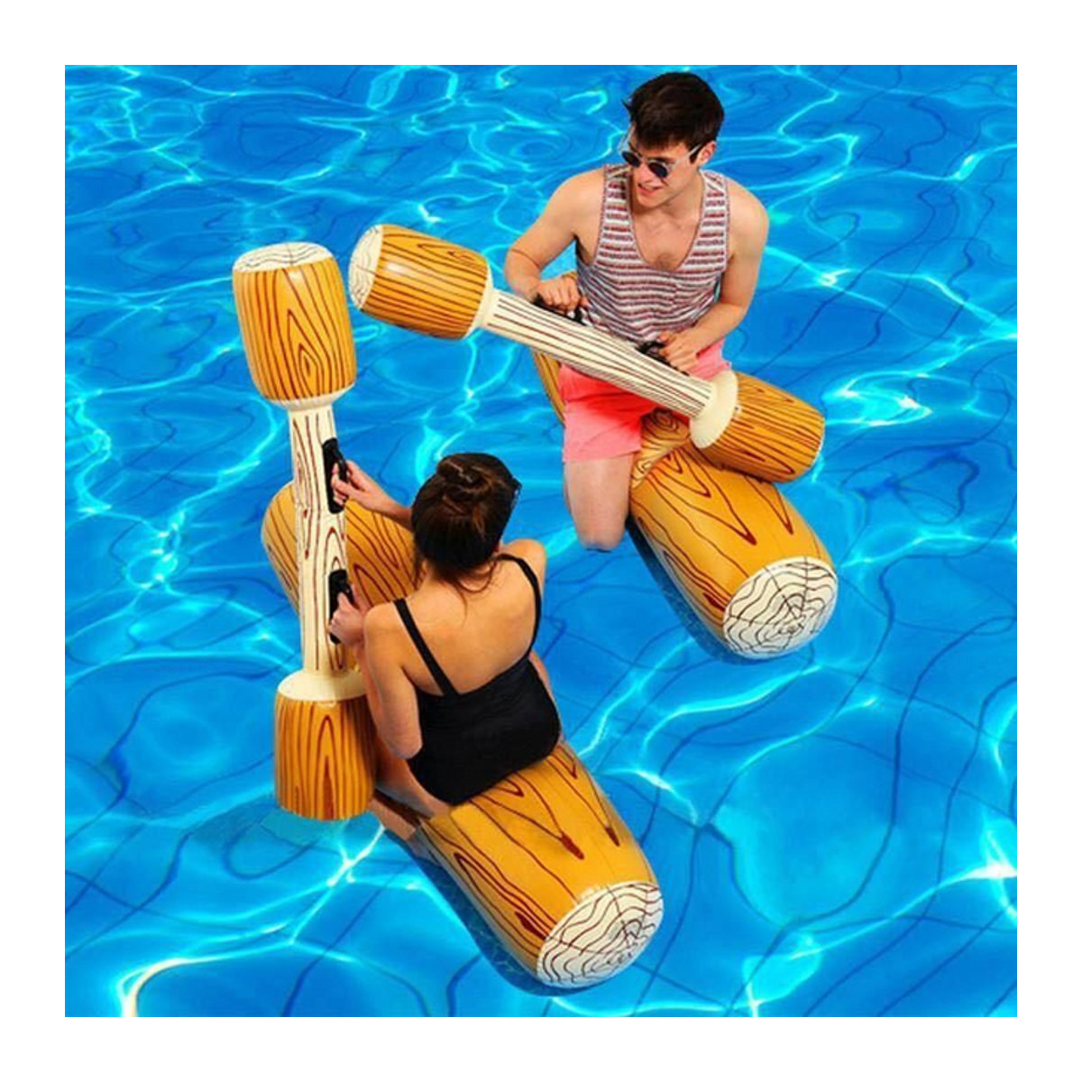 SONGYI Aufblasbare Pool-Schwimmtiere und Schlauchboote für Erwachsene und Kinder - Bild 1