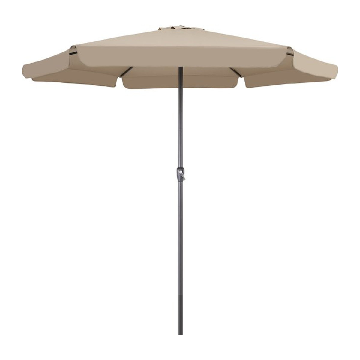 Sonnenschirm Maui von Kingsleeve in Taupe mit Ø 330 cm und UV-Schutz 80+ - Bild 1