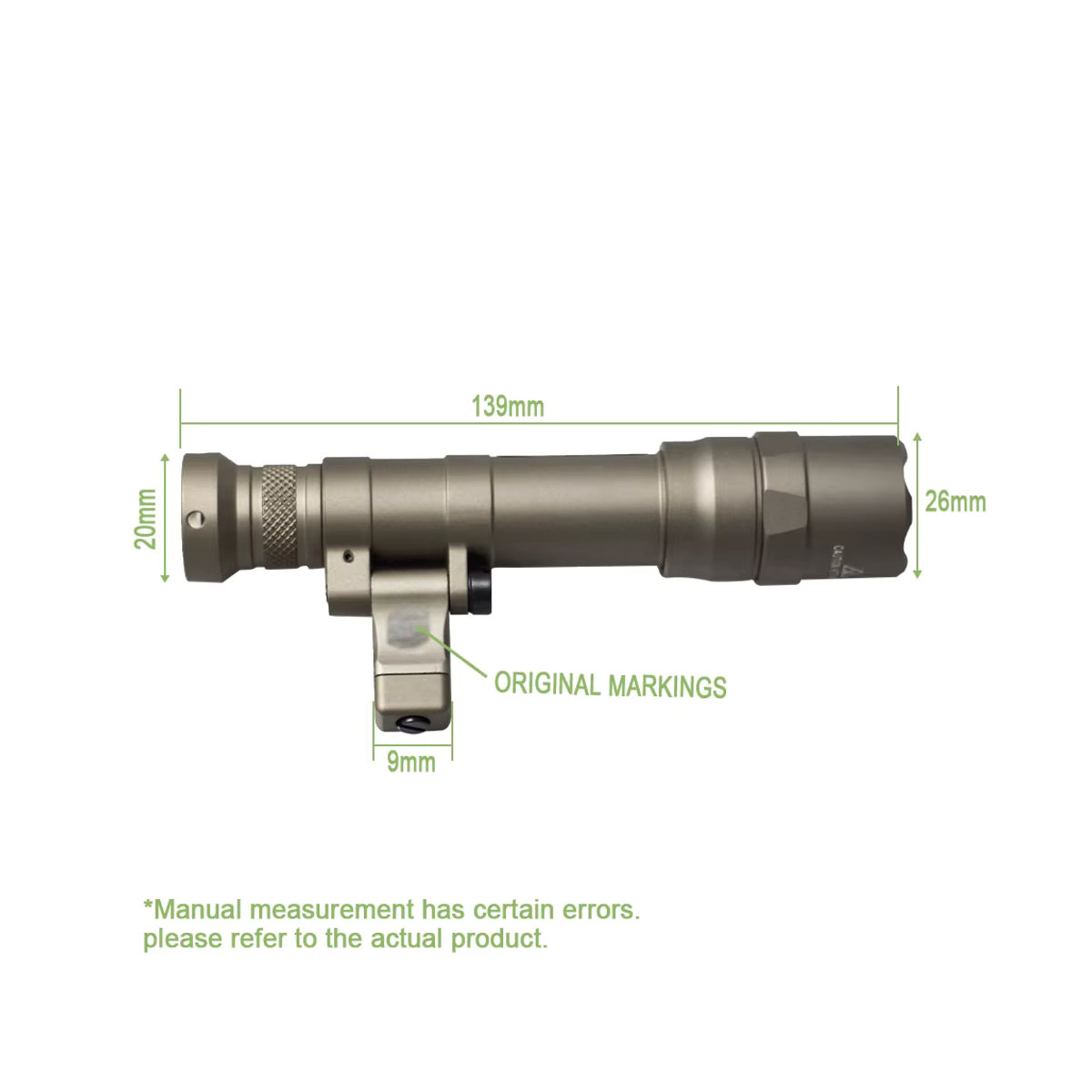 SOTAC GEAR Wea-pon Light M640 DF Taschenlampe mit Ferndruckschalter für 20-mm-Schienen - Bild 2