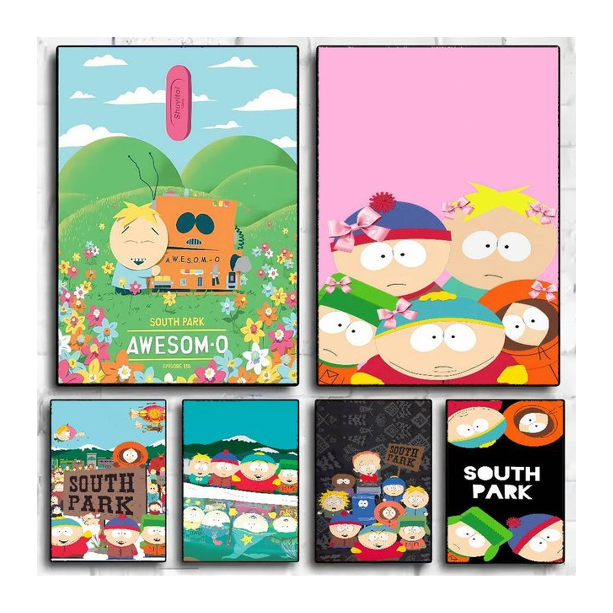 South Park Vintage Sticky Poster Wanddekoration für dein Zimmer oder Café - Bild 1