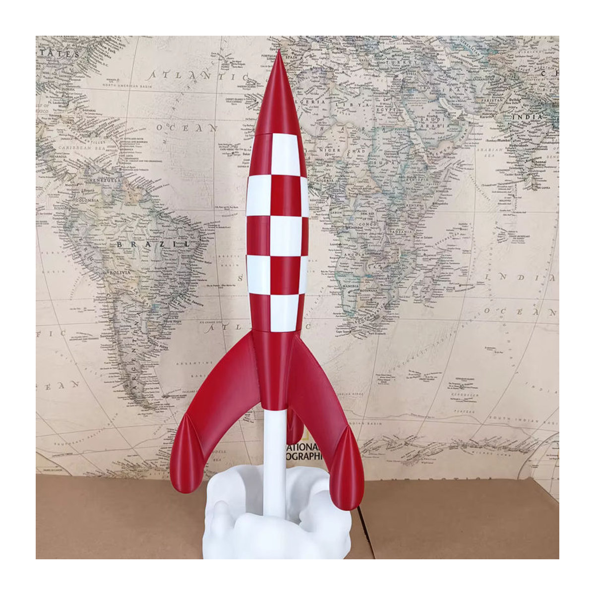 South Wood Modellfigur Space Rocket Launching mit LED-Licht, mehrfarbig - Bild 4