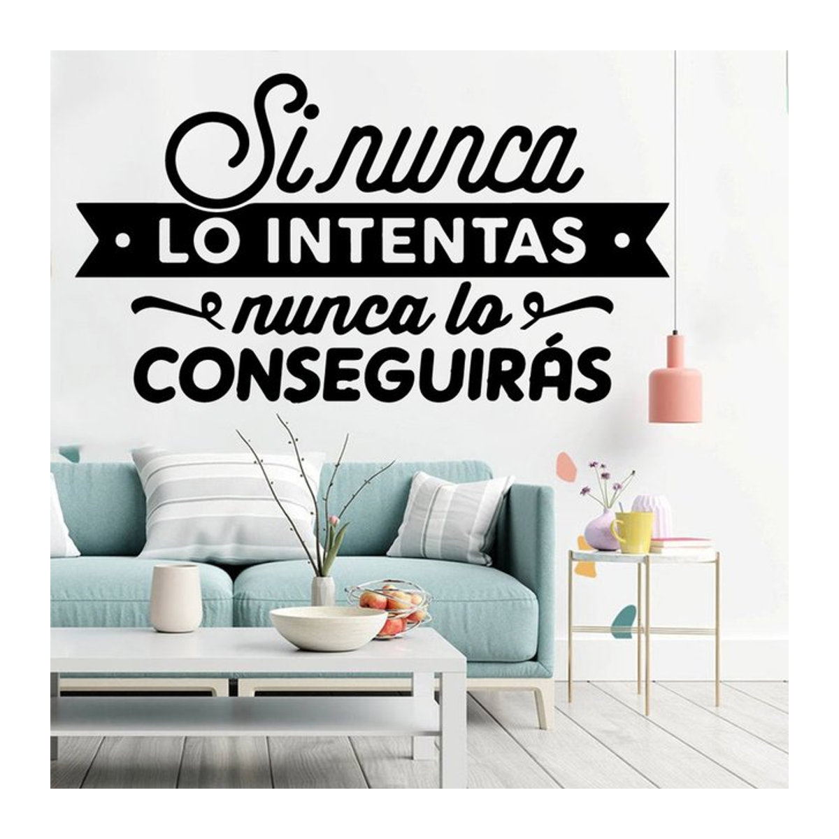 Spanischer Spruch Wandaufkleber aus Vinyl für deine Heimdekoration in Wohnzimmer und Schlafzimmer - Bild 1