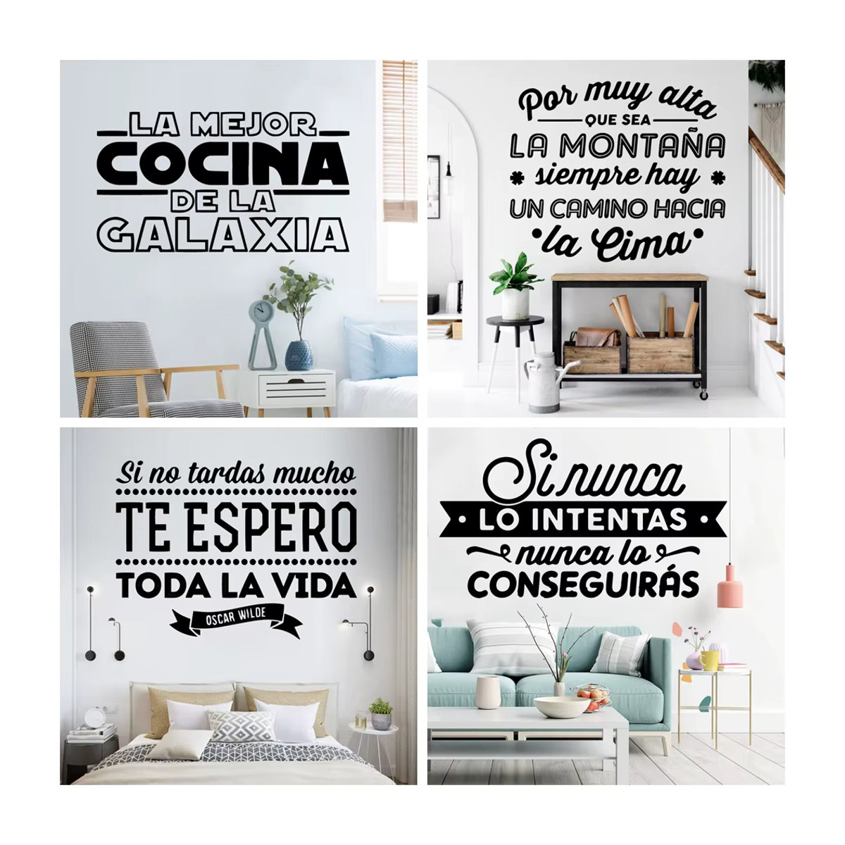 Spanischer Spruch Wandaufkleber aus Vinyl für deine Heimdekoration in Wohnzimmer und Schlafzimmer - Bild 3