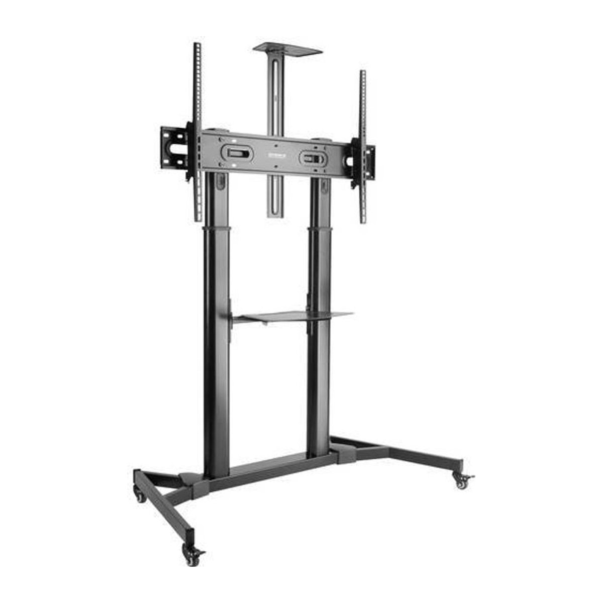 SpeaKa Professional TV-Rollwagen SP-TVC-600 aus Metall in Schwarz, höhenverstellbar und ausziehbar für Bildschirme von 152,4 cm bis 254 cm - Bild 1