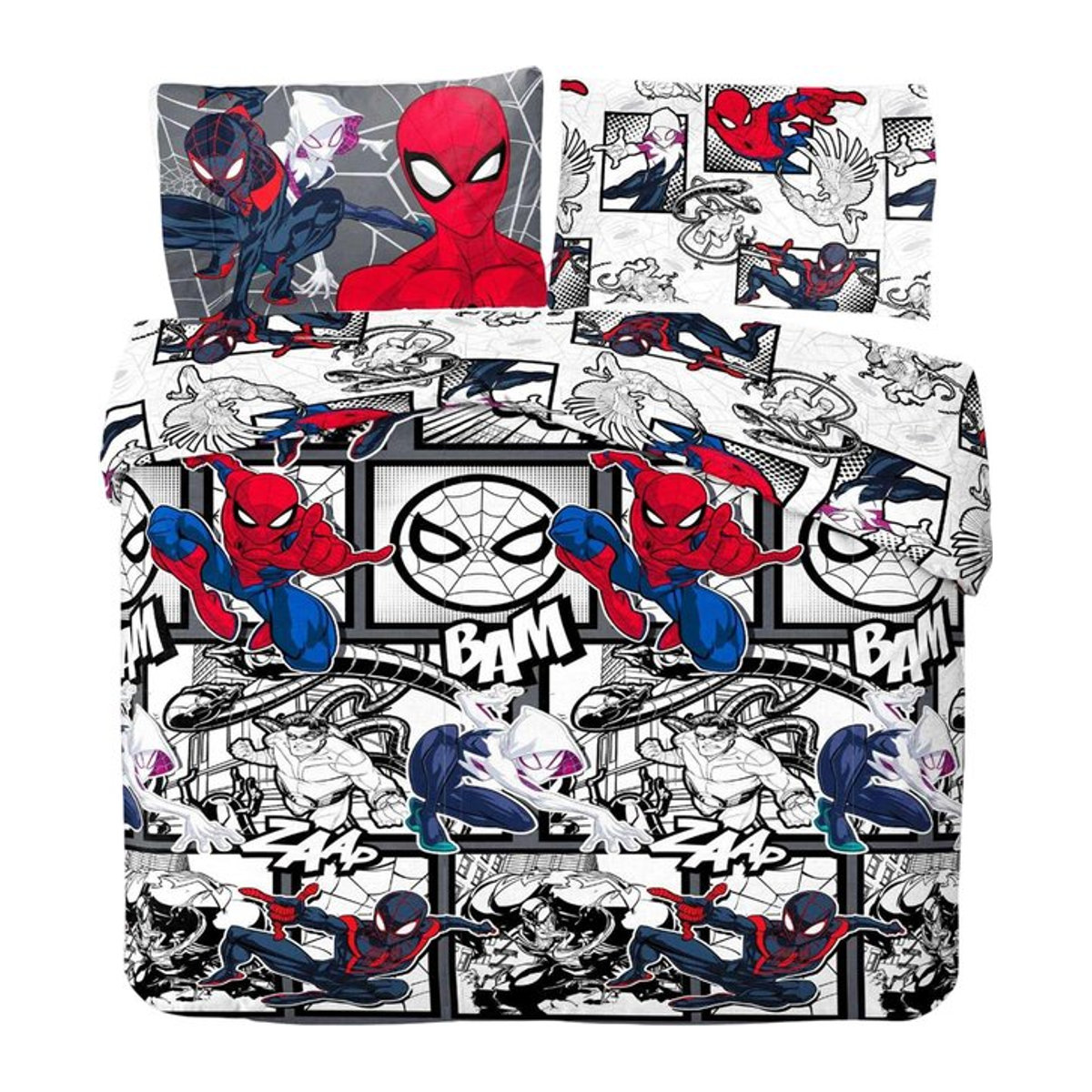 Spider-Man Comic-Strip Wendebettwäsche-Set Single - Bild 1