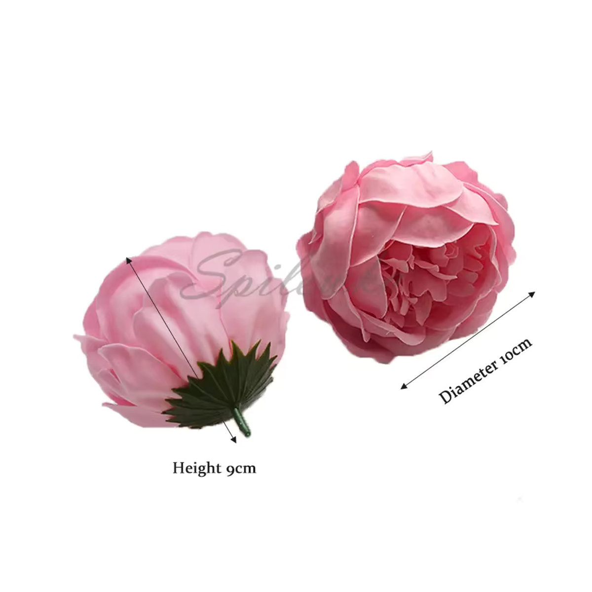 Spilewk Künstliche Pfingstrosen in Rosa, 16er Set mit 9 cm großen Blumenköpfen für Hochzeiten und Heimdekoration - Bild 2