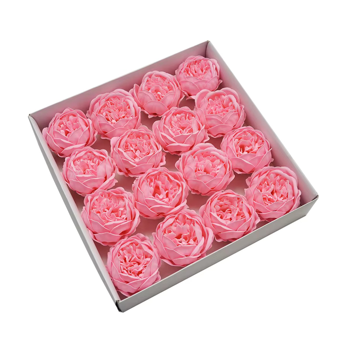 Spilewk Künstliche Pfingstrosen in Rosa, 16er Set mit 9 cm großen Blumenköpfen für Hochzeiten und Heimdekoration - Bild 3