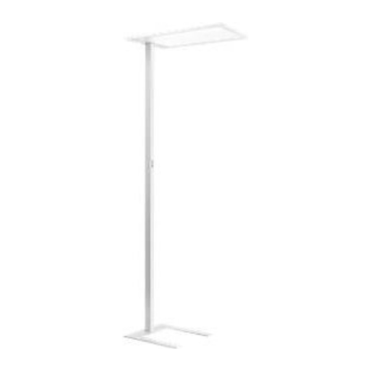 Spittler LED Stehleuchte SL720 in Weiß mit Tageslichtsensor, indirekt und direkt leuchtend, 8940 lm, neutralweißes Licht, minimalistisches Design aus Aluminium und Stahl, Höhe: 206,2 cm - Bild 1