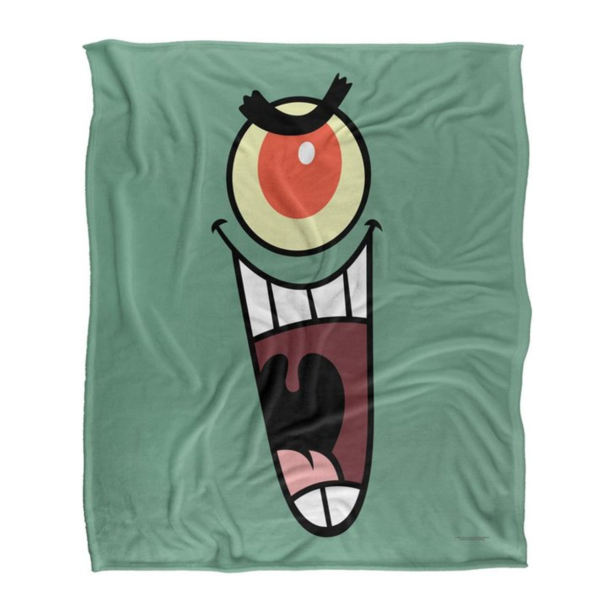 SpongeBob Schwammkopf Plankton Superweiche Decke in Schwarz One Size - Bild 1