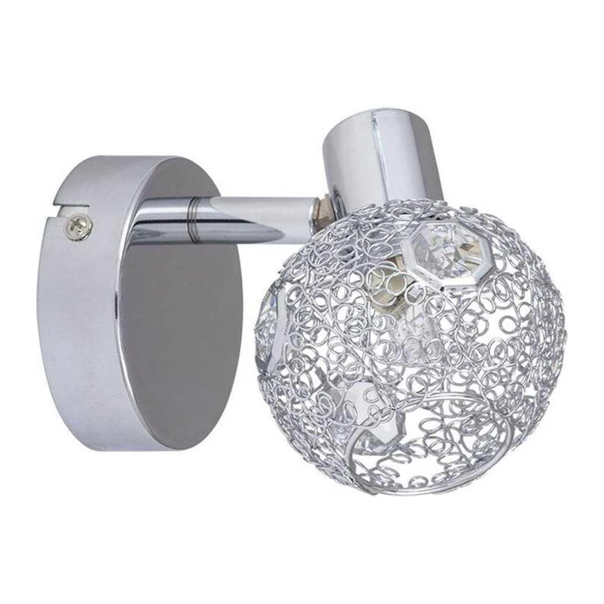 SPOT Light Lena Spotbalken Strahler aus Metall und Kristall in Chrom, B/H/T: 8 x 12 x 8 cm, G9, Warmweiß - Bild 1