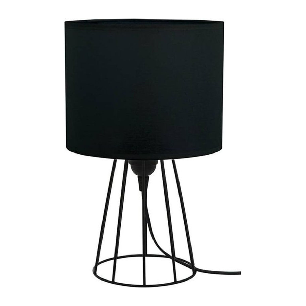 SPOT Light Tischleuchte Lucie in Schwarz aus Textil und Metall mit E27 Fassung, Höhe: 32 cm, Durchmesser: 20 cm - Bild 1