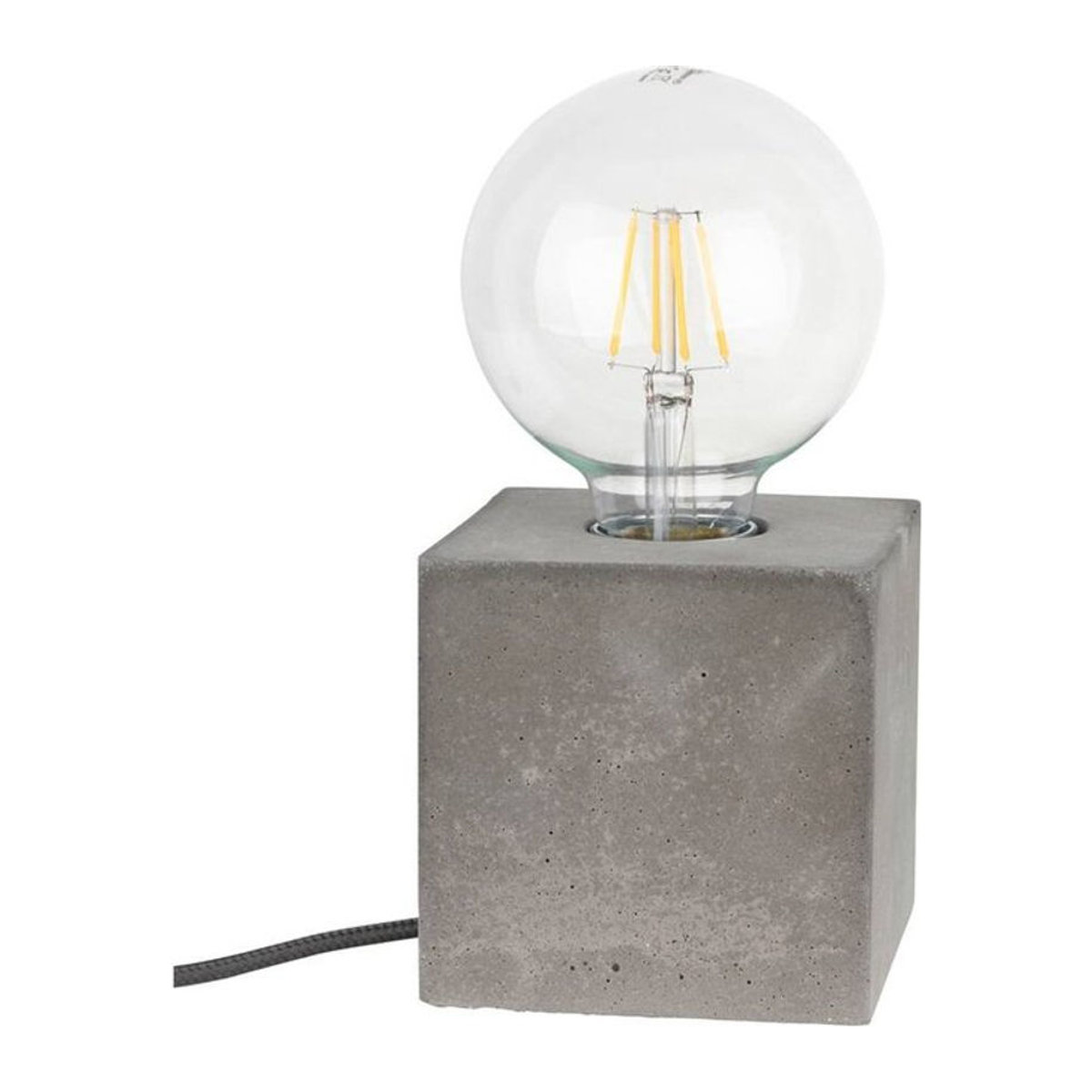 SPOT Light Tischleuchte Strong in Grau aus Beton im Industrial Design mit E27 Fassung B/H/T: 10 x 10 x 10 cm - Bild 1