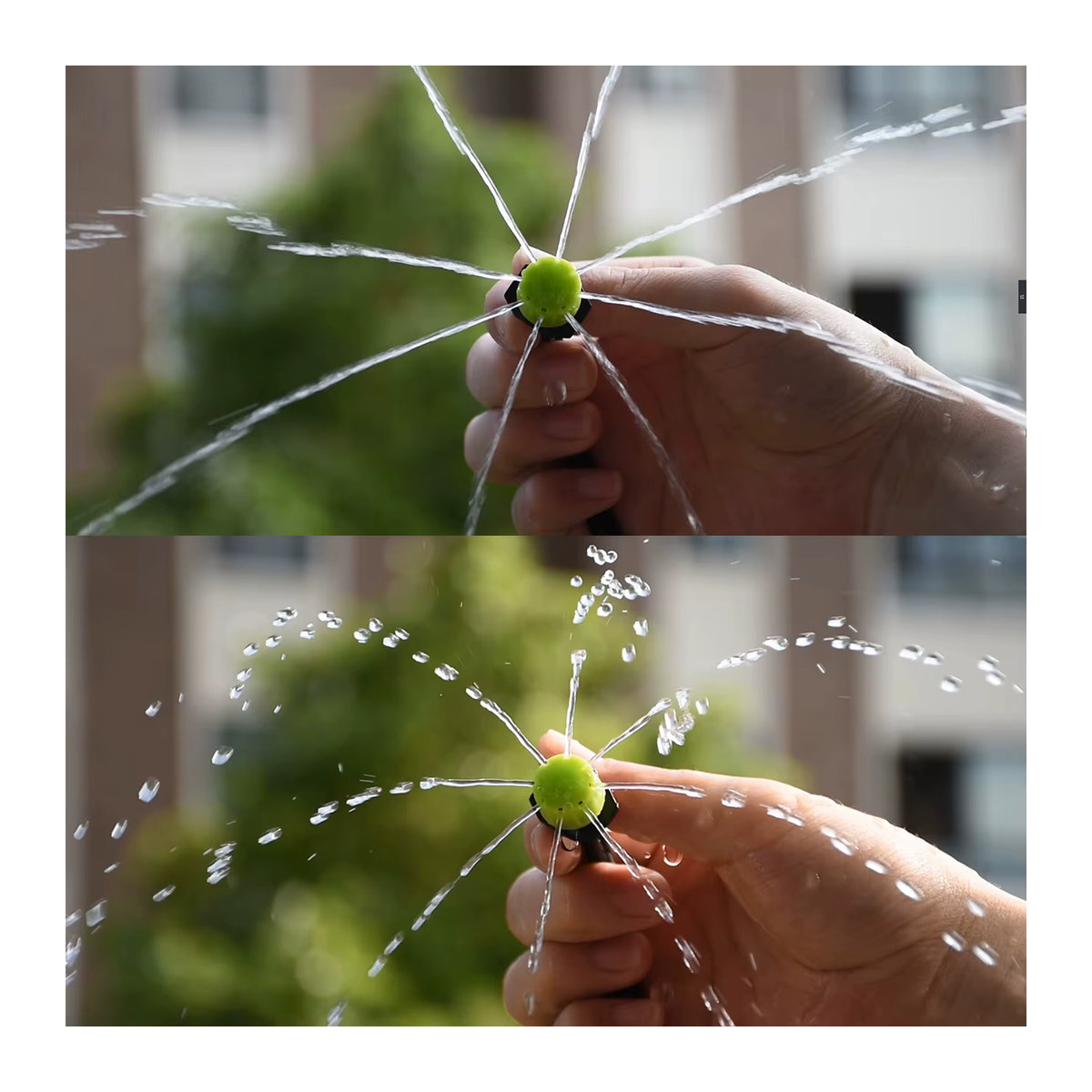 SPRYCLE Automatisches Gartenbewässerungssystem mit verstellbarer Tropfbewässerung, Grün, 5–50 m Reichweite, 1/4 Zoll und 4/7 mm Schlauchanschlüsse für Topfpflanzen und Gewächshäuser - Bild 3