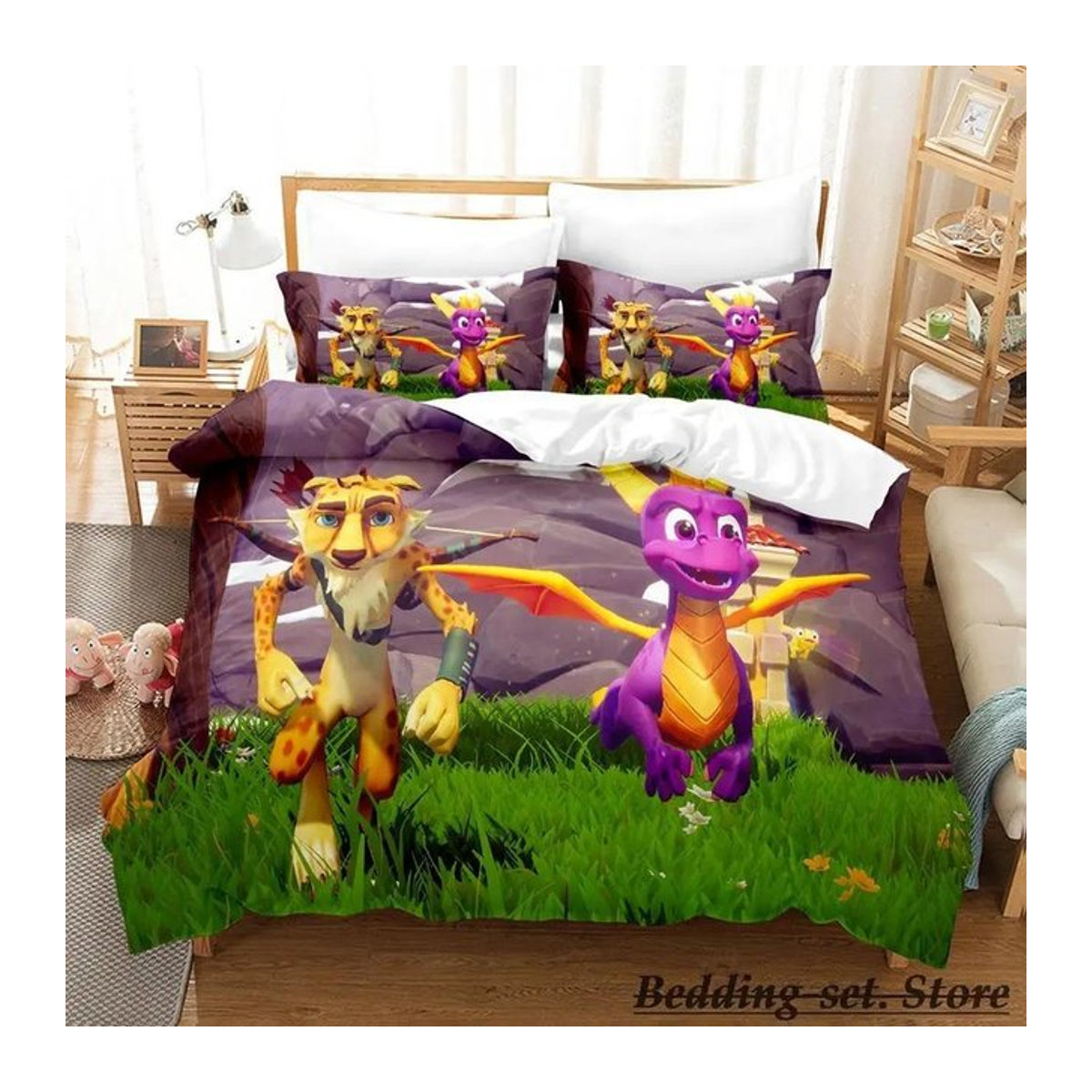 Spyro Reignited Trilogy Bettwäsche Kollektion für Erwachsene und Kinder, Bettbezug in SuperKing, B/H: 260 x 220 cm - Bild 1