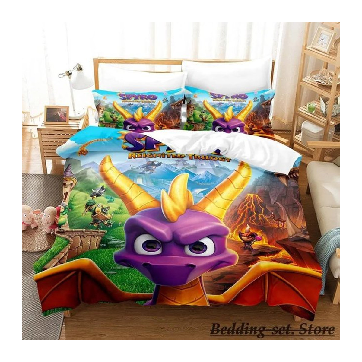 Spyro Reignited Trilogy Bettwäsche Kollektion Multicolor US King 264 x 228 cm - Bild 1