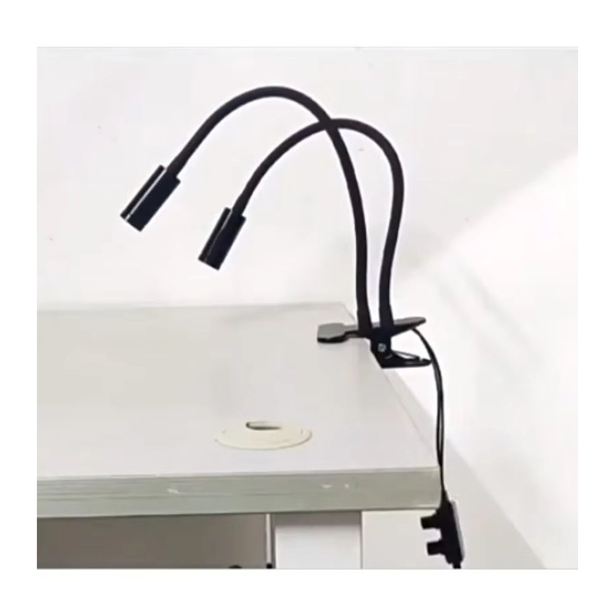 SRATE LED Schwanenhals-Lampe als universelle Klemmleuchte für Mikroskope und Elektronik-Reparaturen in Weiß oder Schwarz - Bild 2
