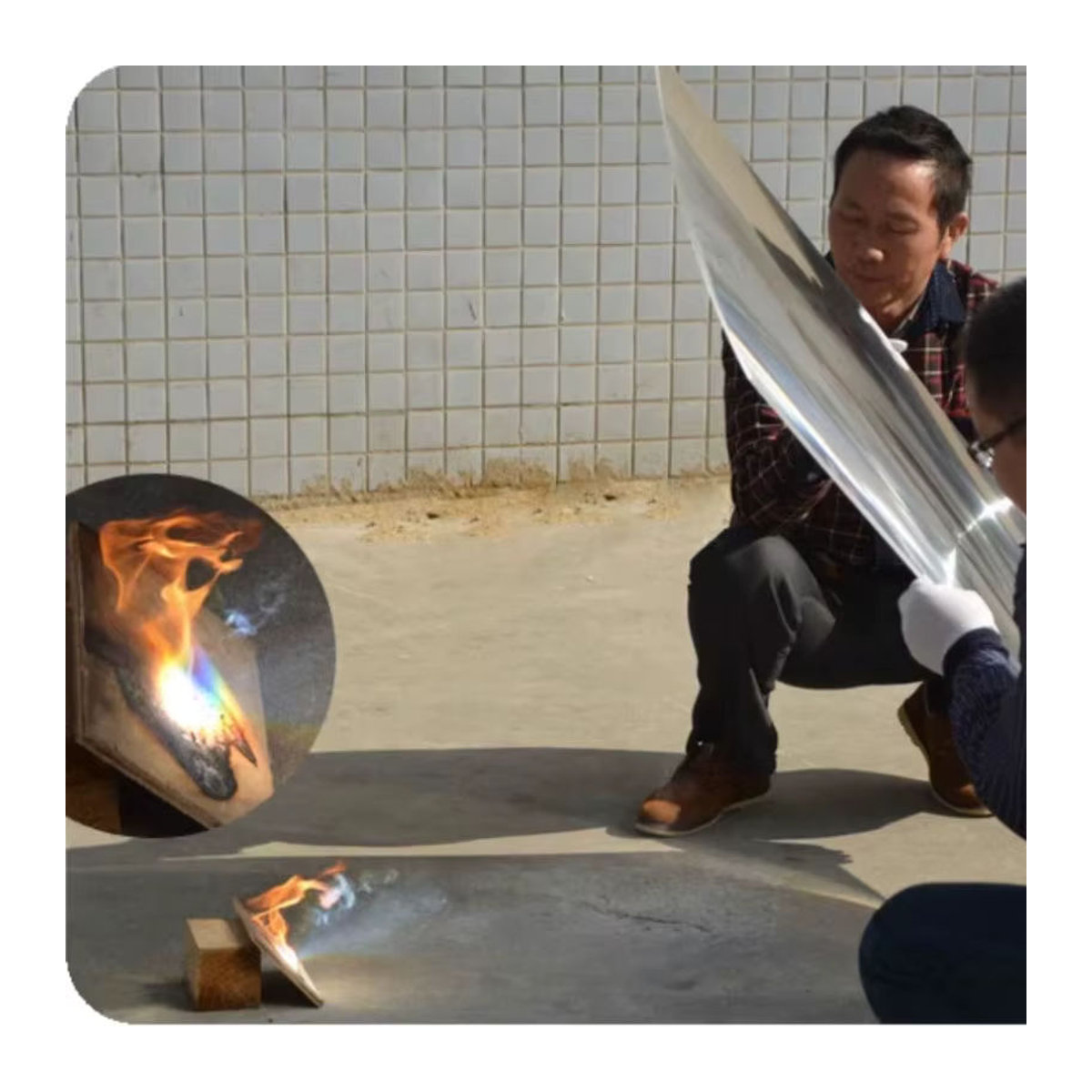 SRATE Optischer PMMA-Solarkocher mit Fresnel-Kondensatorlinse, transparente Leuchtturmlinse als Konzentrator, Durchmesser: 1000 mm, Brennweite: 1000 mm - Bild 3