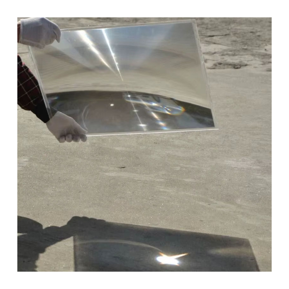 SRATE Optischer PMMA-Solarkocher mit Fresnel-Kondensatorlinse, transparente Leuchtturmlinse als Konzentrator, Durchmesser: 1000 mm, Brennweite: 1000 mm - Bild 5